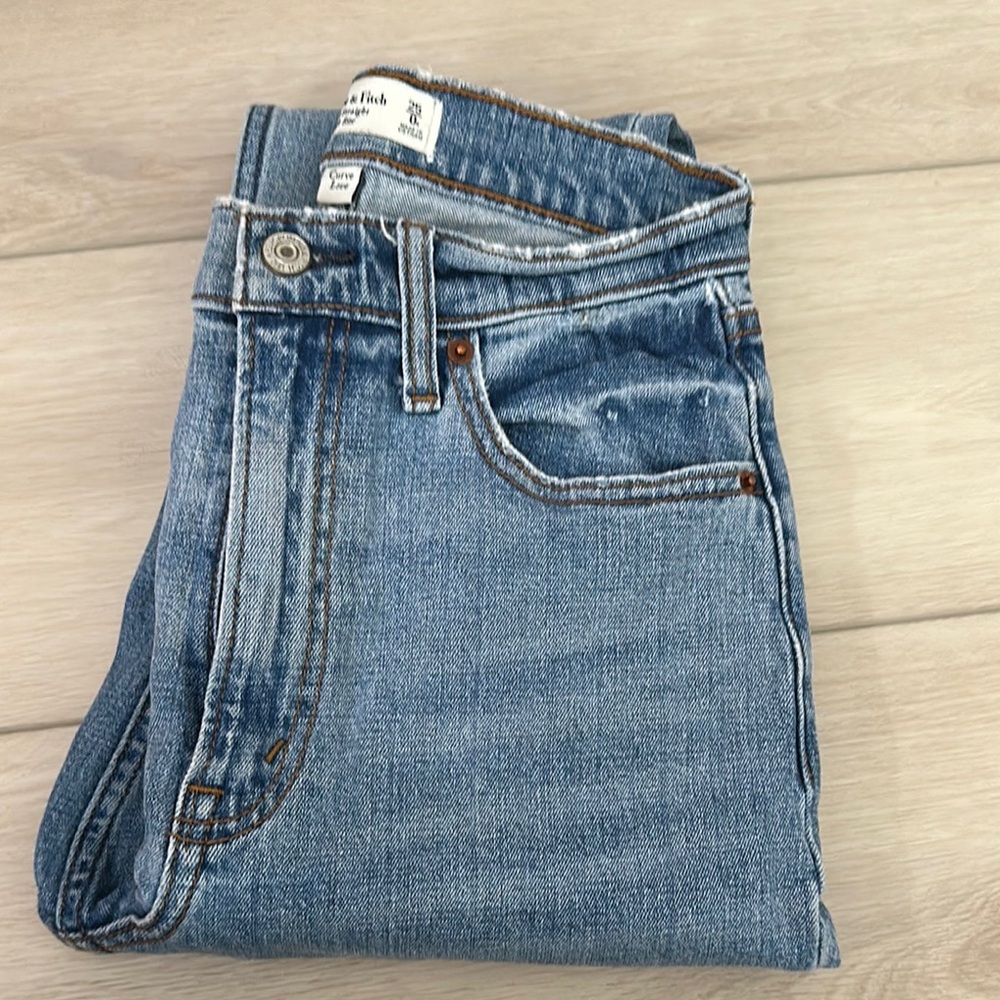 Abercrombie & Fitch CURVE LOVE Blue Denim Jeans